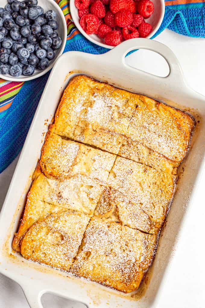 Overnight French Toast Casserole (+ video) - Family Food on the Table