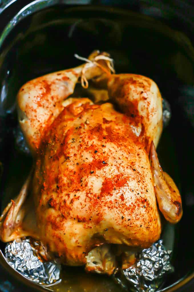 Crock Pot Whole Chicken - Family Food on the Table
