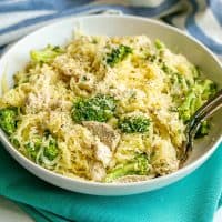 Spaghetti Squash with Chicken & Broccoli - Family Food on the Table