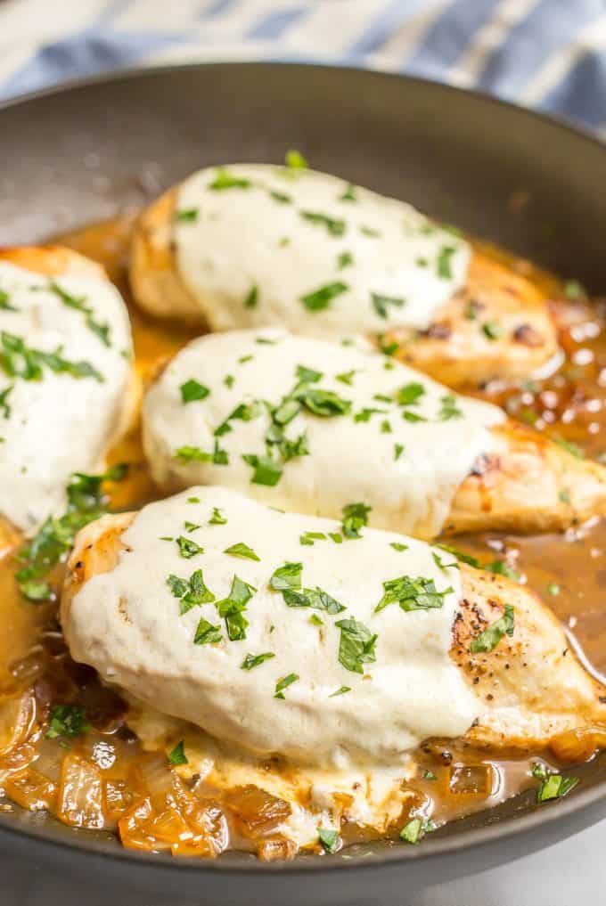 Easy Mozzarella Baked Chicken - Family Food on the Table